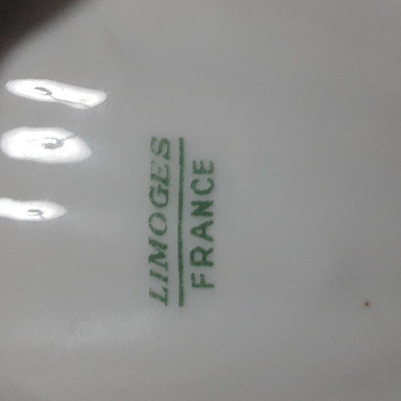 Antique Vignaud Limoges France Floral Gold Trim Hand Painted Shell Trinket Dish - Picture 3 of 3